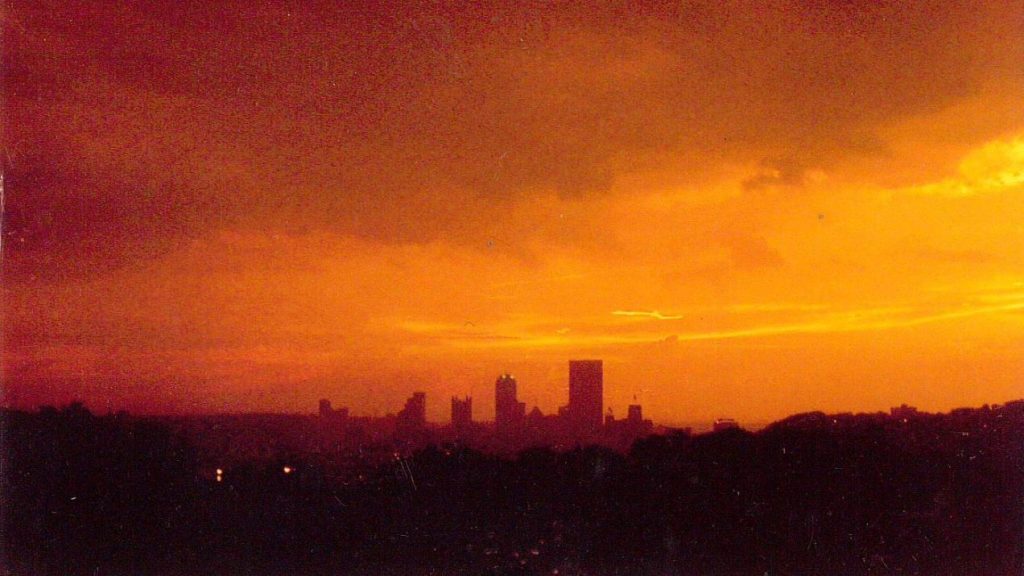 Pittsburgh Pennsylvania downtown sunset
