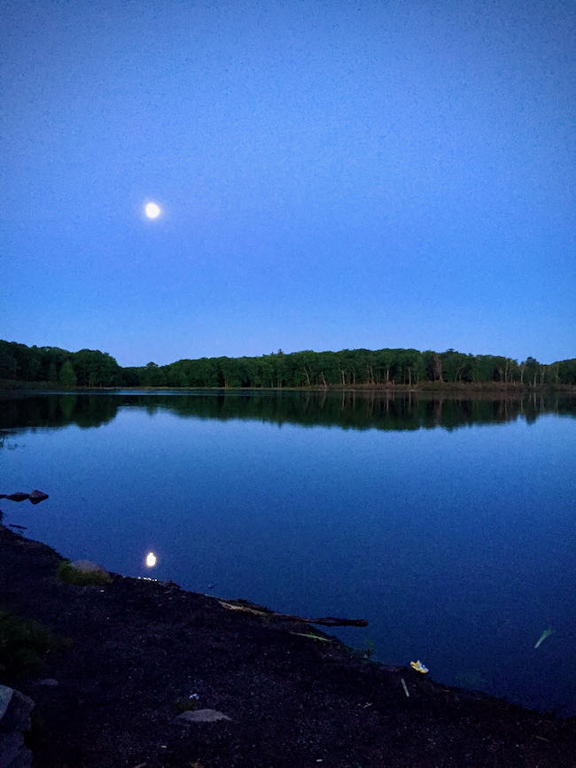 Moon Reflection Lake Harriman State Park