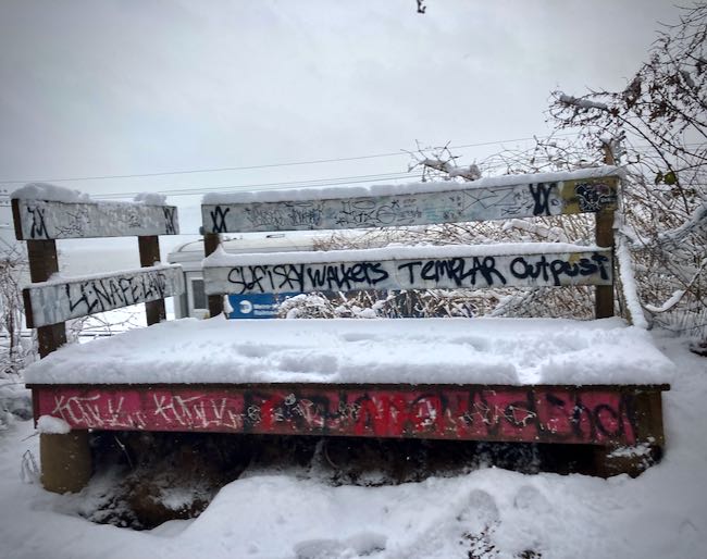 Riverdale park Bronx train platform